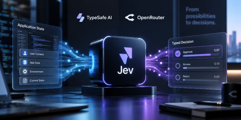 TypeSafe AI launches Jev. What is Jev? From chat models to decision models