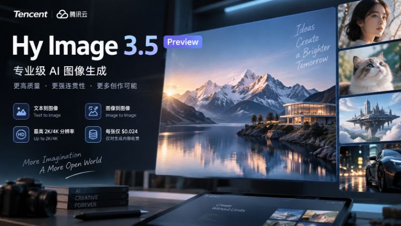 Tencent Hy Image 3.5 Preview launched: human review win rate increased by 30%, supports 4K image creation