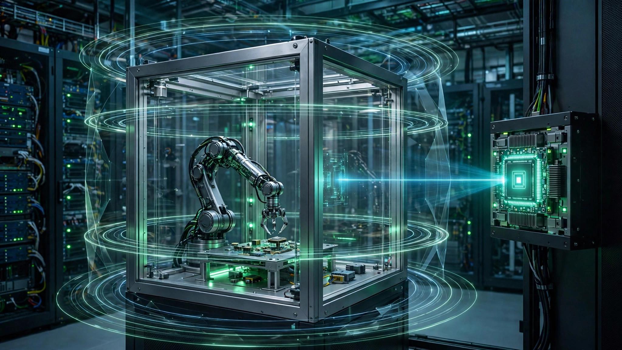 NVIDIA OpenShell reference architecture: agents do the work, a chip watches from the side