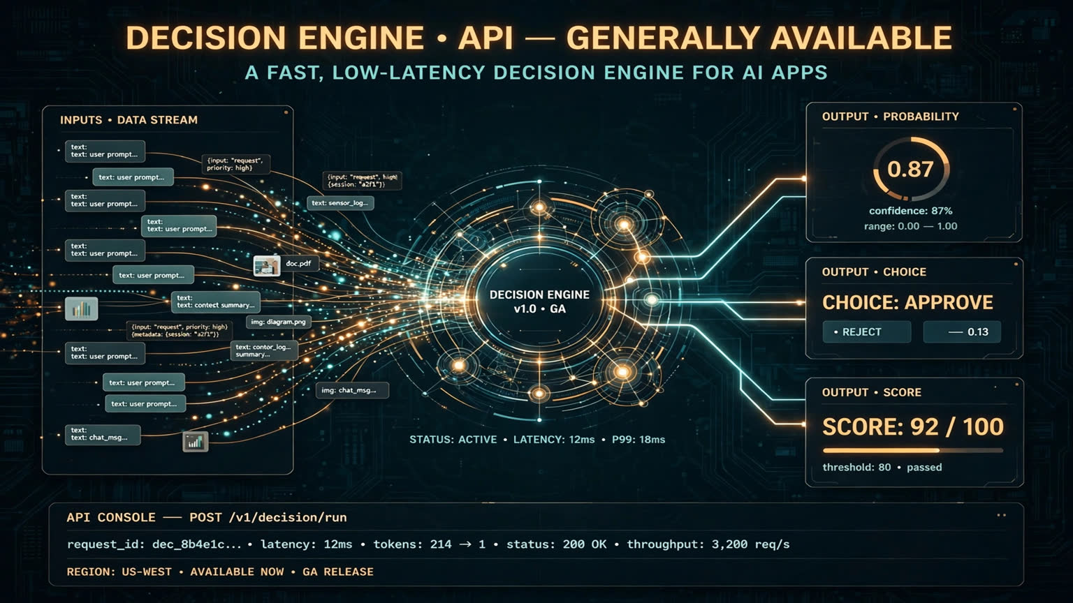 OpenAI Decisions API goes GA: small decisions run 10x faster, billed on input tokens only