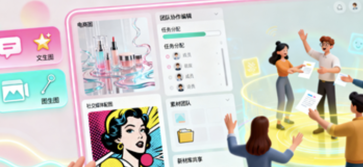 WHEE AI マテリアルジェネレーター: テキストベースと画像ベースの画像をワンストップで作成。デザイナーや新しいメディアチームに適しています。