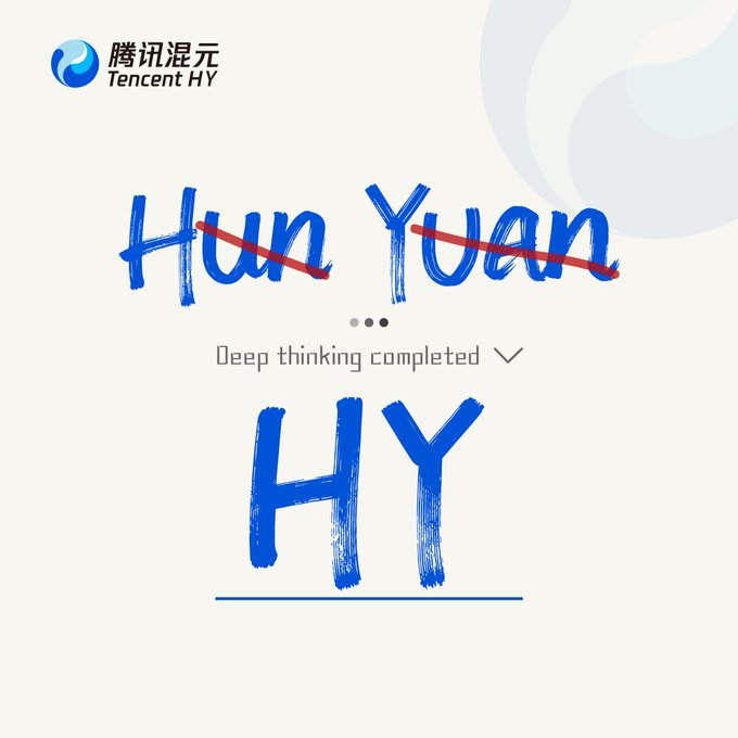 텐센트는 대형 모델 브랜드의 이름을 텐센트 훈위안에서 텐센트 HY로 변경한다고 발표했습니다