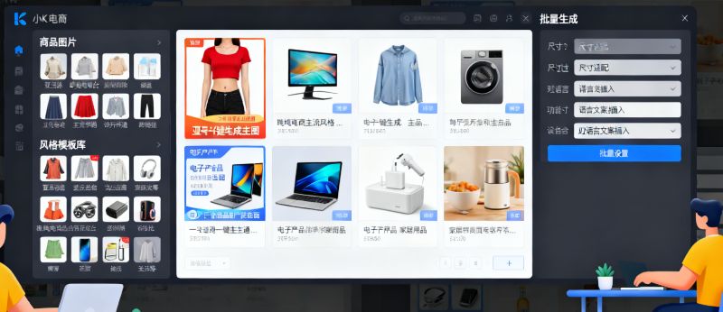 Xiao K 전자상거래 사진: 한 번의 클릭으로 전자상거래 사진을 생성하여 생산 비용을 절감하고 국경 간 판매자와 디자이너에게 적합합니다.