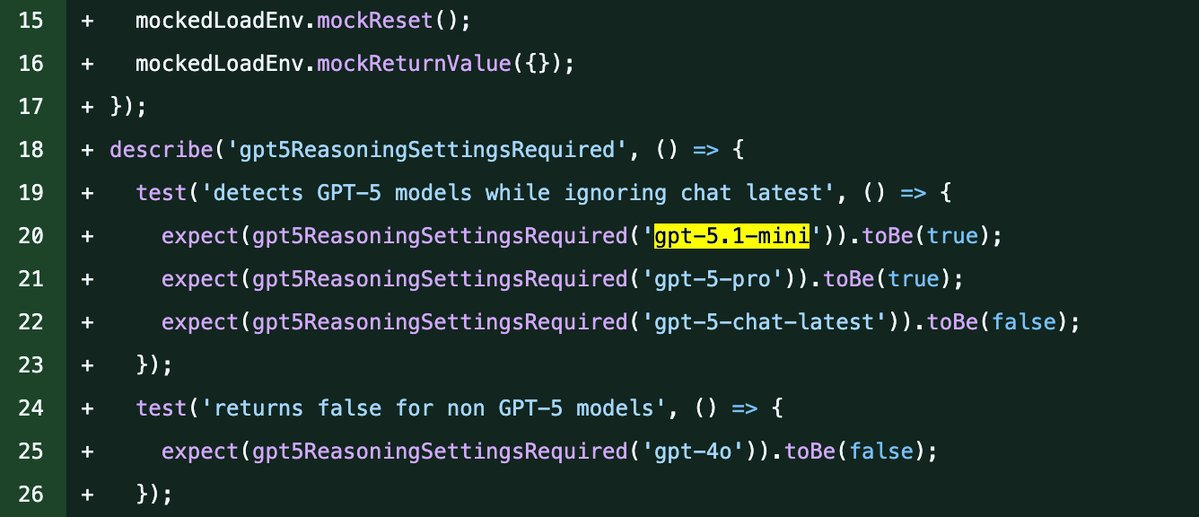 The outside world said that &quot;GPT-5.1-mini appeared in the warehouse annotation&quot;: it is suspected to be from openai-agents-js, and the name may refer to the 5.1 generation small version