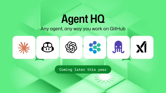 GitHub が Agent HQ をリリース: 有料の Copilot サブスクリプションにより、複数のコーディング エージェントのオーケストレーションが可能になり、「あらゆるエージェント」の統一されたオーケストレーションが可能になります。