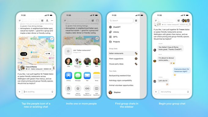 ChatGPT lance un projet pilote de chat de groupe : premier à ouvrir au Japon, en Nouvelle-Zélande, en Corée du Sud et à Taïwan