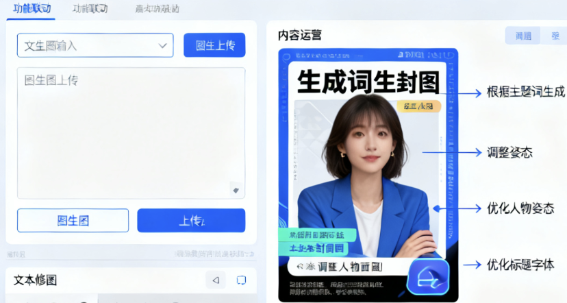 Dzine AI·视觉生成平台：文生图与图生图、文本修图联动，面向电商与内容运营