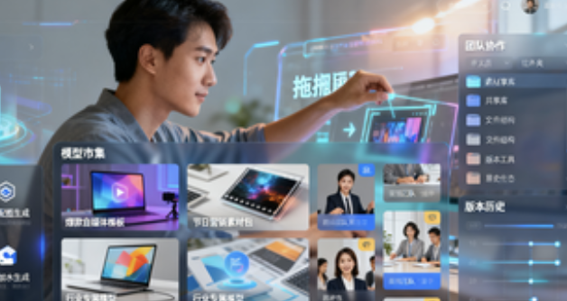 Plateforme d&#39;images génératives Touch Station AI : gadgets d&#39;IA intégrés et marché de modèles pour les équipes d&#39;auto-médias et de marketing