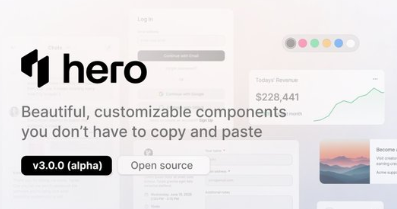 HeroUI v3 Alpha ist live: native Animationen, React Aria zugänglich, Figma-Suite vollständig an Ort und Stelle