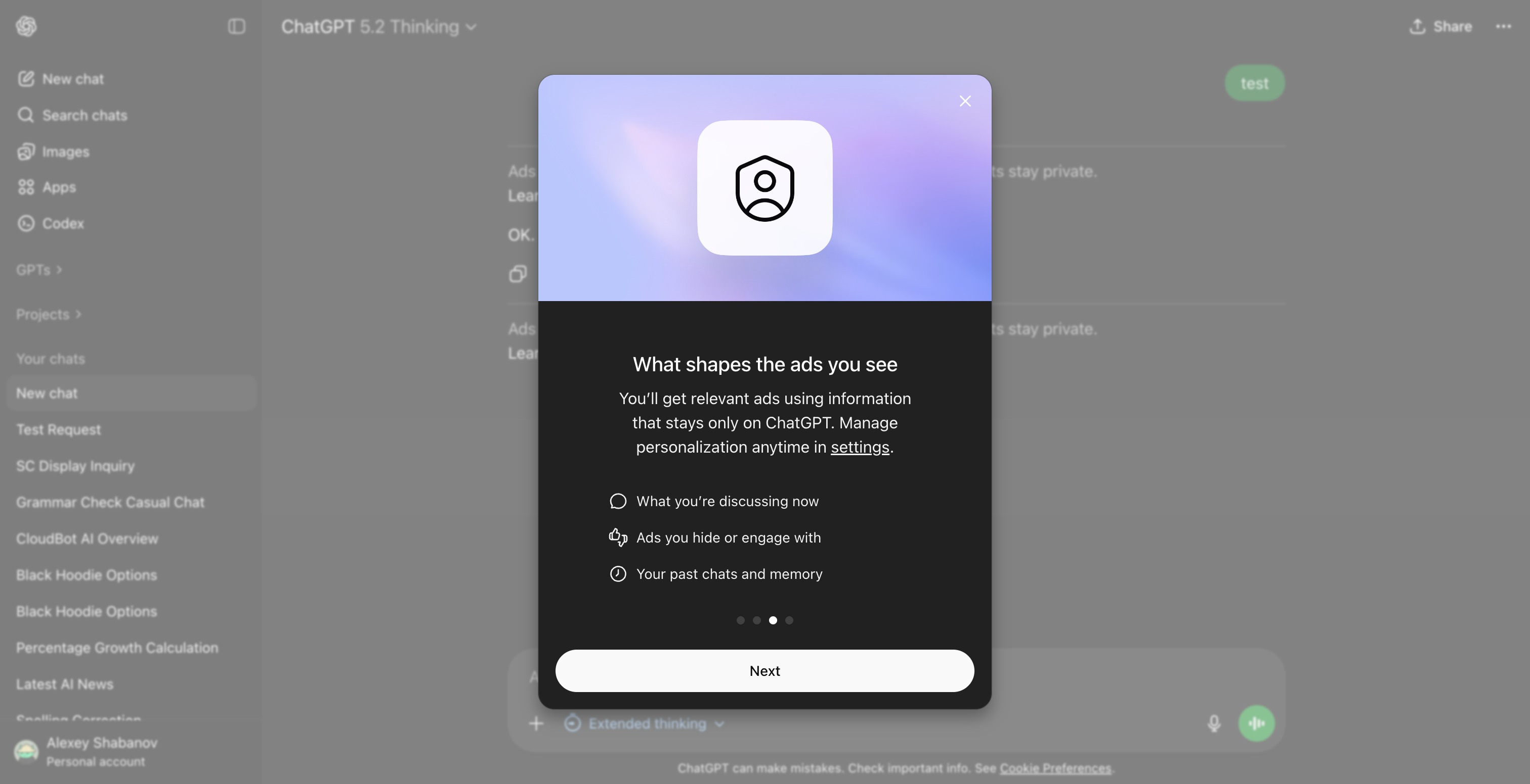 OpenAI plant, ChatGPT-Werbung in den Vereinigten Staaten zu testen, die kostenlos sind und mit Go-Geräten gelistet sind